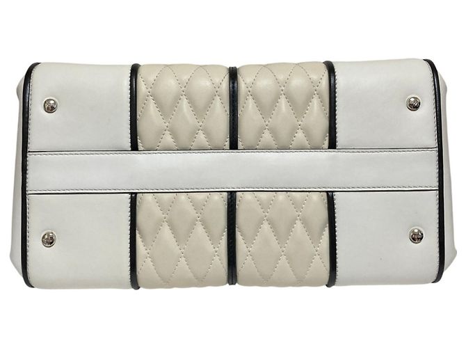 Bolsa de couro acolchoado Tod's Sera em Branco - vista 6