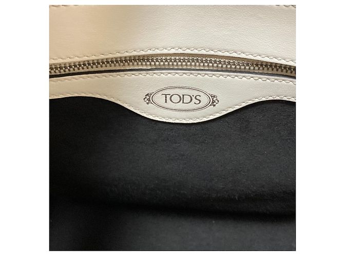 Bolsa de couro acolchoado Tod's Sera em Branco - vista 8