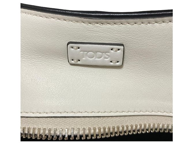 Bolsa de couro acolchoado Tod's Sera em Branco - vista 9