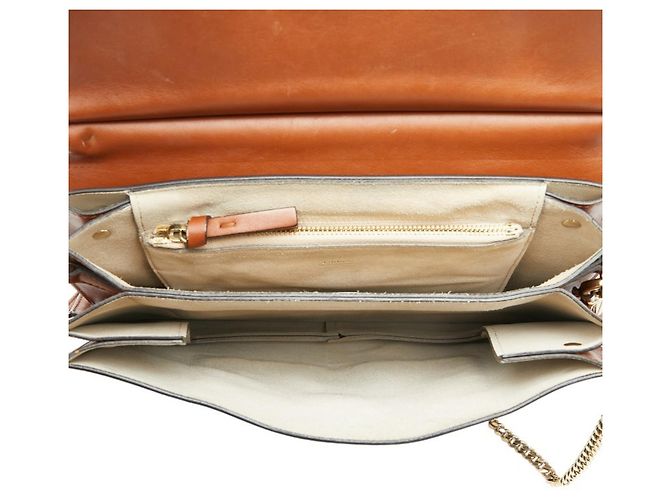 Chloé Faye Medium Crossbody Shoulder Bag Braun - Ansicht 10