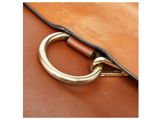 Chloé Faye Medium Crossbody Shoulder Bag Braun - Ansicht 6