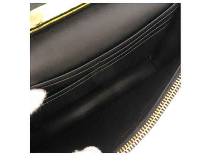 Borsa a tracolla Burberry in pelle giallo neon - vista 7