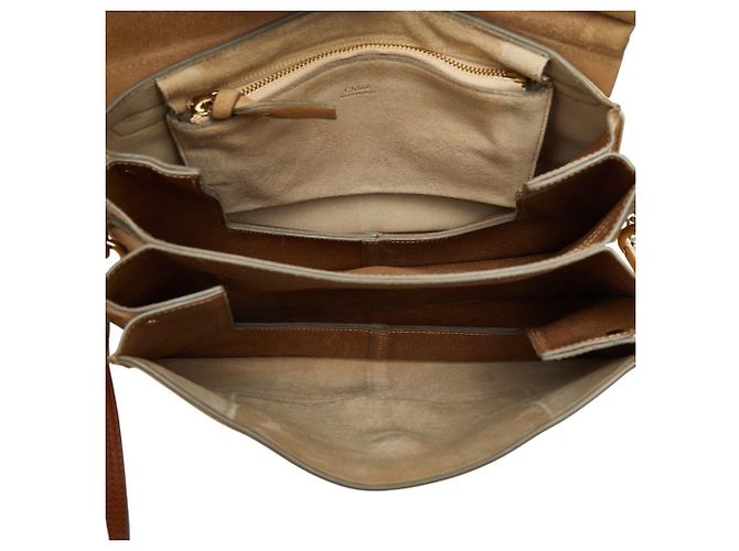 Borsa a tracolla Chloé Faye Beige - vista 8