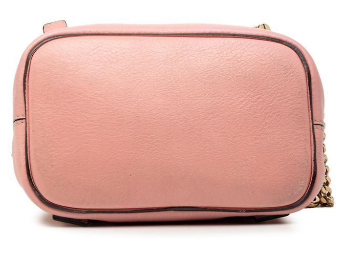 Chloé Chloe Faye Zaino/Borsa 2-Way in pelle scamosciata rosa - vista 3