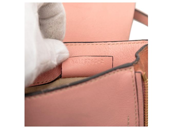 Chloé Chloe Faye Zaino/Borsa 2-Way in pelle scamosciata rosa - vista 6