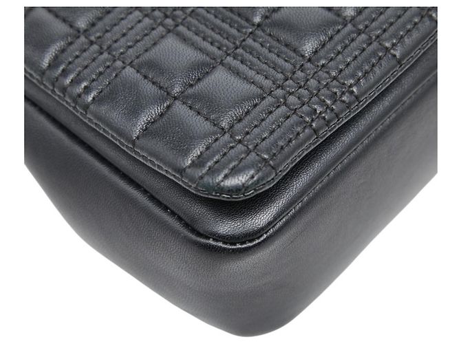 Borsa a tracolla matelassé con catena Burberry TB Laura Nero - vista 5