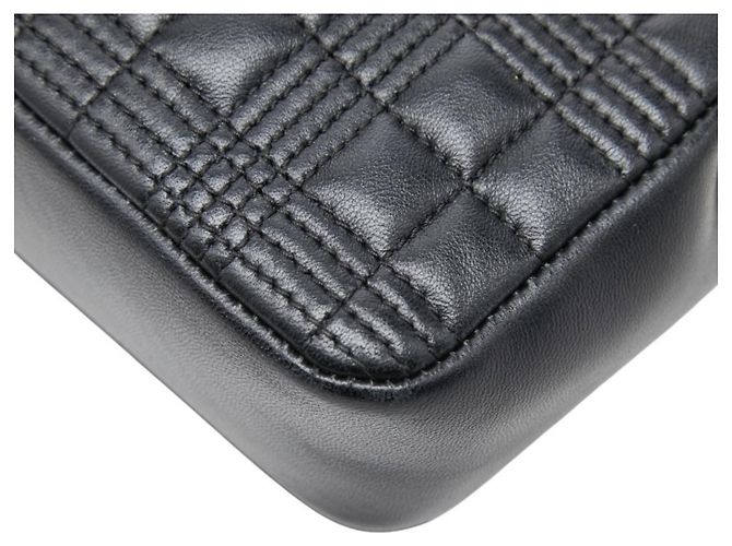 Borsa a tracolla matelassé con catena Burberry TB Laura Nero - vista 6