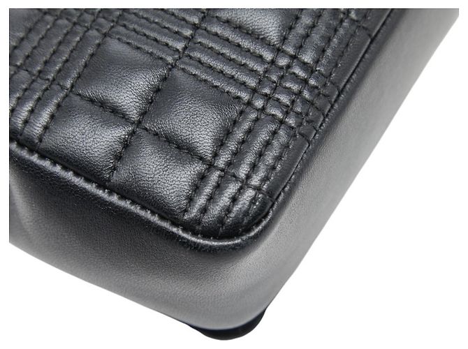 Borsa a tracolla matelassé con catena Burberry TB Laura Nero - vista 7