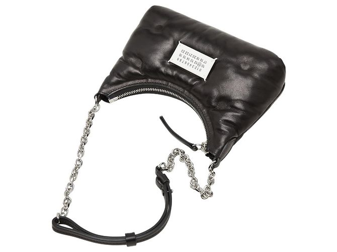 Maison Martin Margiela Maison Margiela Glam Slam Hobo Micro Chain Shoulder Bag Nero - vista 8