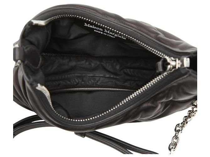 Maison Martin Margiela Maison Margiela Glam Slam Hobo Micro Chain Shoulder Bag Nero - vista 9
