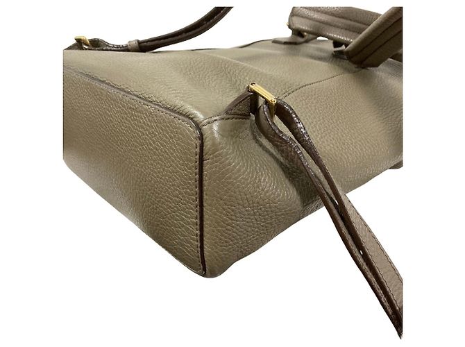 Sac à dos en cuir BALLY Bahira Turnlock Gris - vue 11