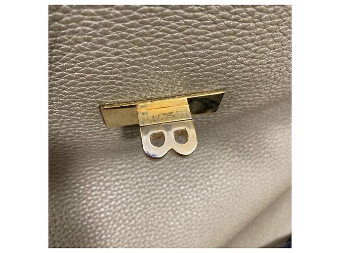 Sac à dos en cuir BALLY Bahira Turnlock Gris - vue 12