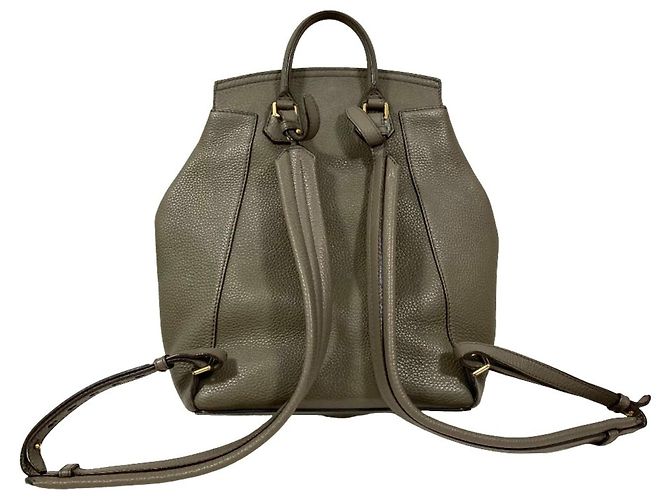Sac à dos en cuir BALLY Bahira Turnlock Gris - vue 2