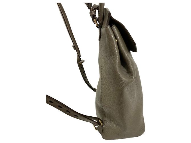 Sac à dos en cuir BALLY Bahira Turnlock Gris - vue 3