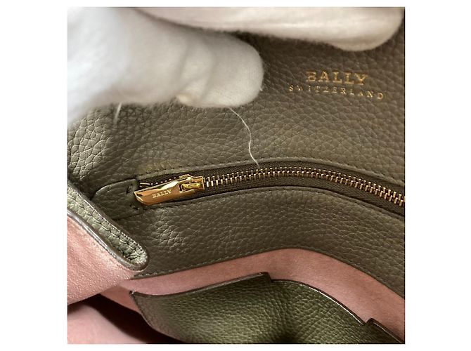 Sac à dos en cuir BALLY Bahira Turnlock Gris - vue 7