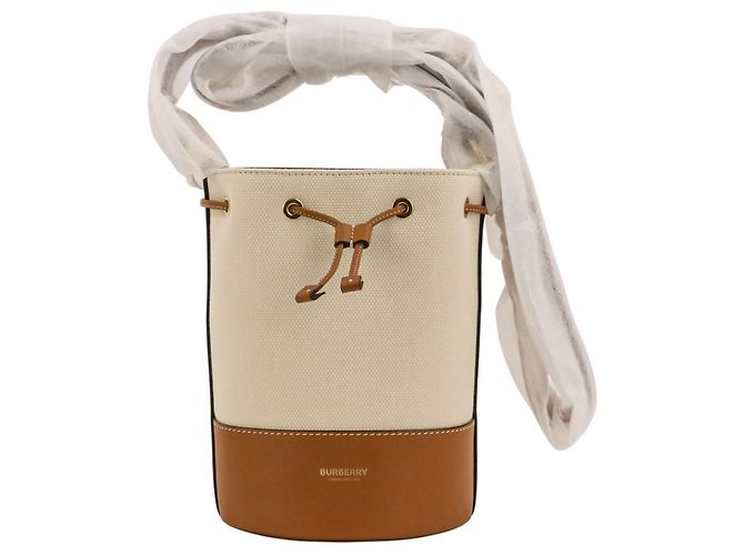 Borsa a secchiello Small Burberry da spalla Marrone - vista 2