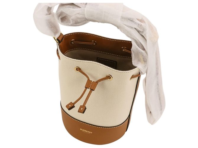 Borsa a secchiello Small Burberry da spalla Marrone - vista 6