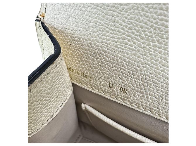 Valextra Iside Mini Borsa a tracolla/Borsa a mano 2-Way Bianco Multicolore - vista 11