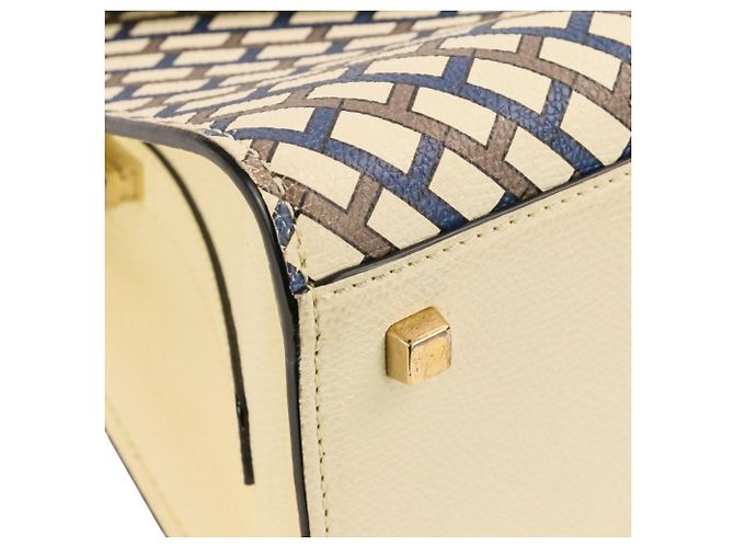 Valextra Iside Mini Borsa a tracolla/Borsa a mano 2-Way Bianco Multicolore - vista 16