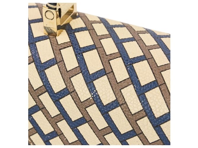 Valextra Iside Mini Borsa a tracolla/Borsa a mano 2-Way Bianco Multicolore - vista 18