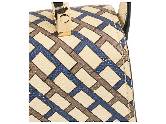 Valextra Iside Mini Borsa a tracolla/Borsa a mano 2-Way Bianco Multicolore - vista 19