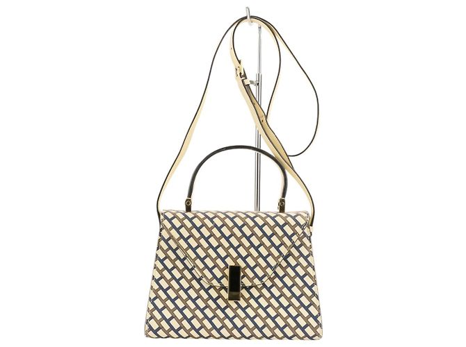 Valextra Iside Mini Borsa a tracolla/Borsa a mano 2-Way Bianco Multicolore - vista 2
