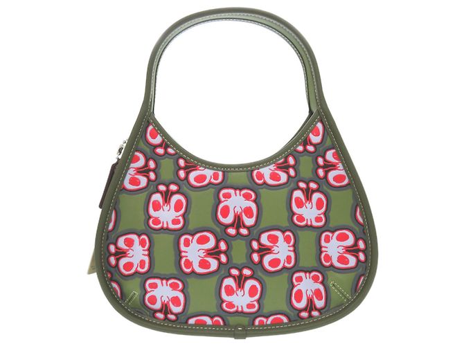 Borsa Coach Coachtopia Ergo Butterfly Print Rosso Verde Verde oliva - vista 3
