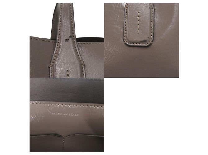 Borsa a tracolla Burberry 2-Way Soft Banner in pelle verniciata Marrone - vista 10