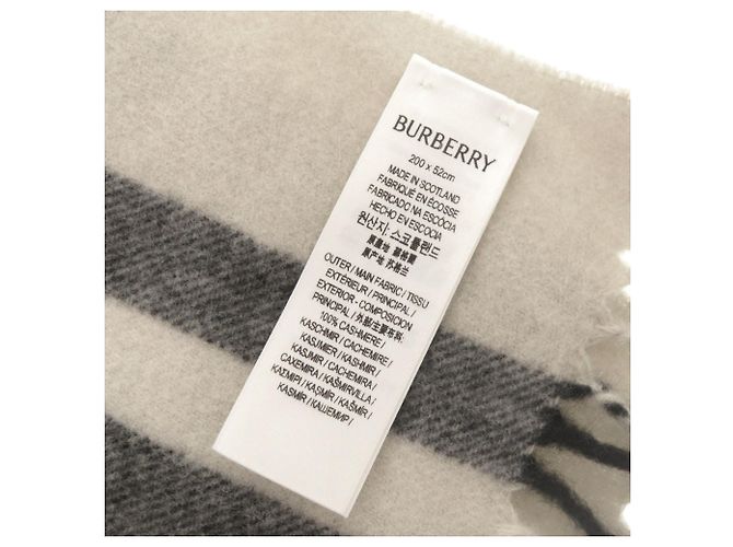 Burberry grauer Kaschmir-Stola Braun - Ansicht 4