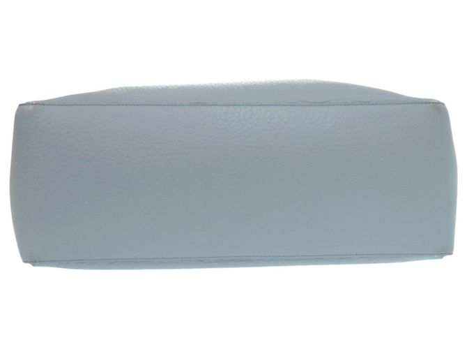 Borsa Tote Tod's in pelle grana blu-grigio Marrone - vista 4