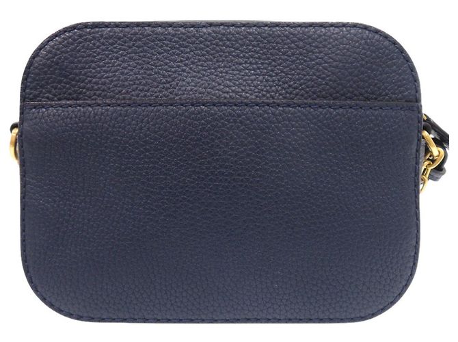 Tory Burch McGraw Leather Navy Camera Bag Shoulder 0614 Azul marino - vista 2