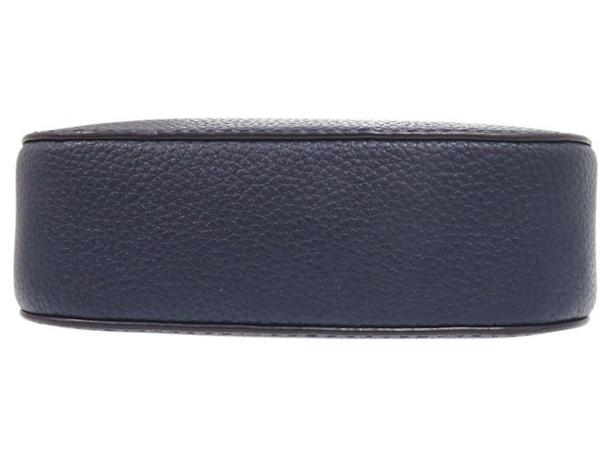 Tory Burch McGraw Leather Navy Camera Bag Shoulder 0614 Azul marino - vista 3