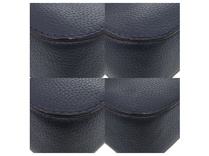 Tory Burch McGraw Leather Navy Camera Bag Shoulder 0614 Azul marino - vista 4