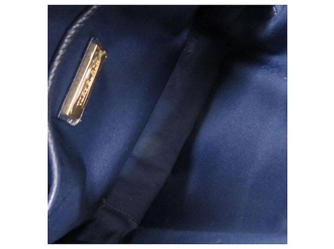 Tory Burch McGraw Leather Navy Camera Bag Shoulder 0614 Azul marino - vista 5