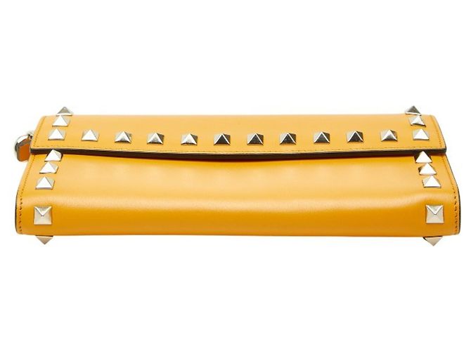 Cartera larga Valentino de piel amarilla Amarillo - vista 3
