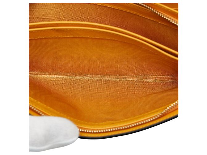 Cartera larga Valentino de piel amarilla Amarillo - vista 6