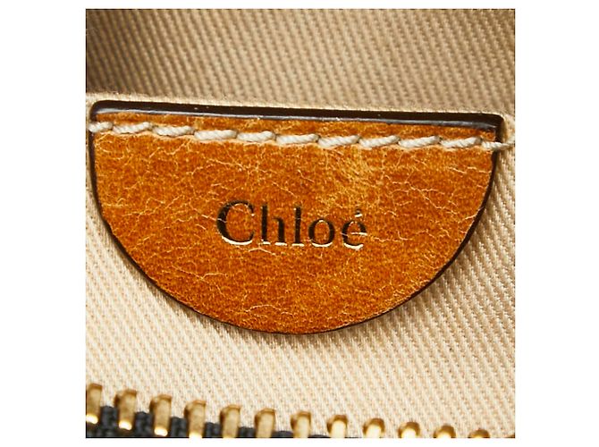 Bolsa de Ombro Chloé Mini Boston Preto - vista 11