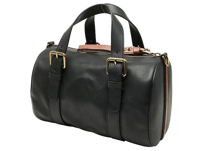 Bolsa de Ombro Chloé Mini Boston Preto - vista 2