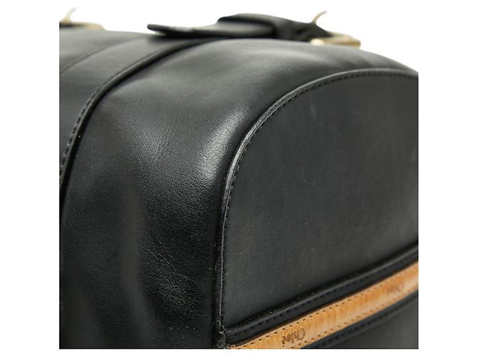 Bolsa de Ombro Chloé Mini Boston Preto - vista 4