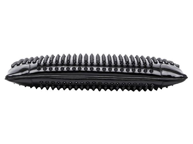 Borsa a tracolla con catena Christian Louboutin Spike Stud Rubiposh Nero - vista 3