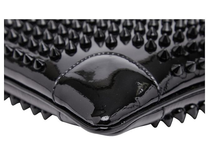 Borsa a tracolla con catena Christian Louboutin Spike Stud Rubiposh Nero - vista 4