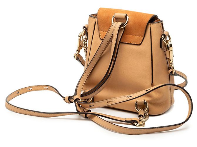 Zaino/Borsa 2 in 1 Chloé Faye Beige Grigio - vista 2