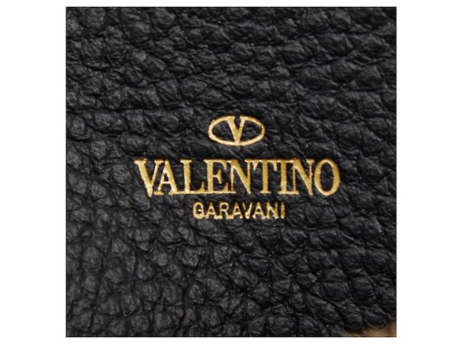 Cartera larga con cremallera redonda Valentino Rockstud Negro - vista 7