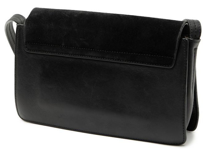 Borsa a tracolla Chloé Faye in pelle nera Nero - vista 2