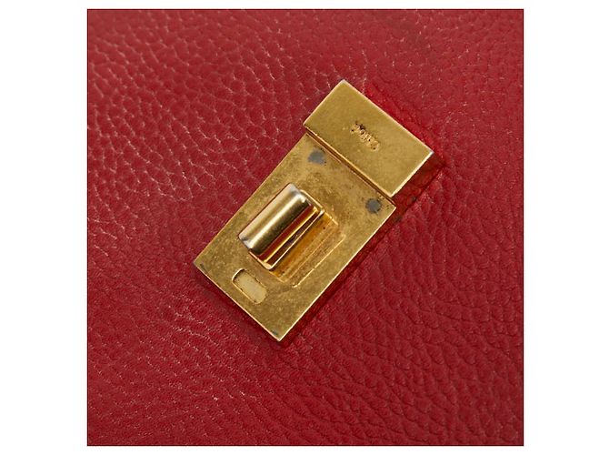Bolso bandolera de cadena Chloé Drew Roja - vista 11