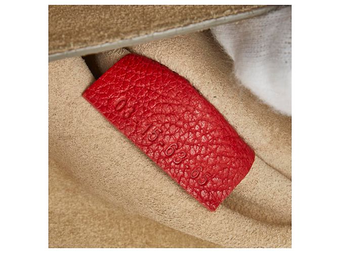Bolso bandolera de cadena Chloé Drew Roja - vista 16