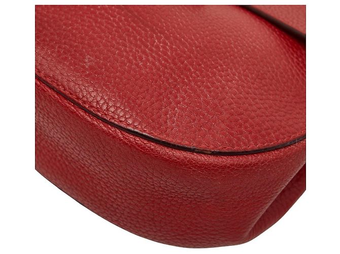 Bolso bandolera de cadena Chloé Drew Roja - vista 4