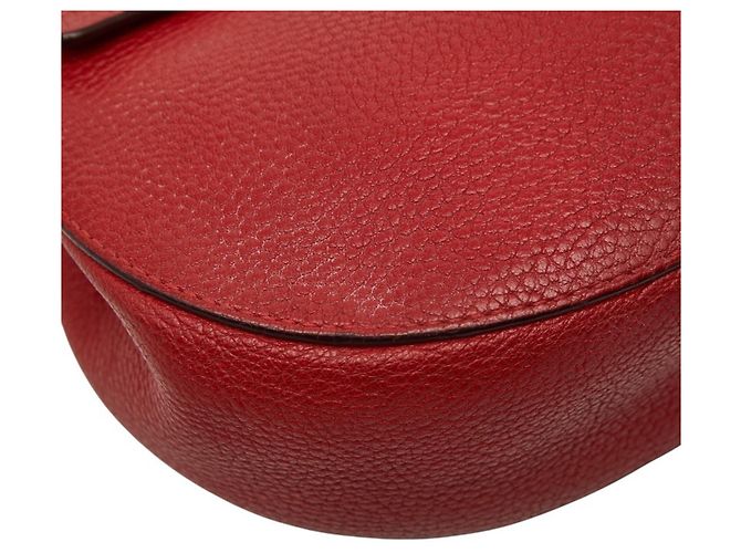 Bolso bandolera de cadena Chloé Drew Roja - vista 5