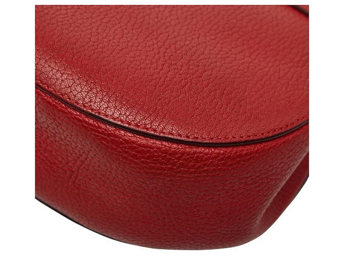 Bolso bandolera de cadena Chloé Drew Roja - vista 6