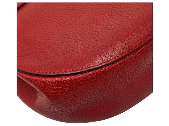 Bolso bandolera de cadena Chloé Drew Roja - vista 7